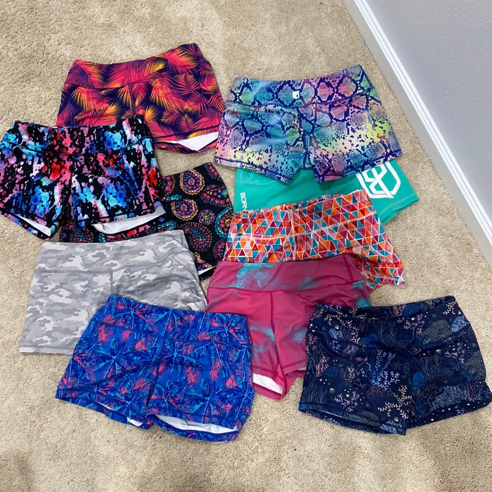 Bundle of 10 pairs of Born Primitive Double Take Booty Shorts size Small